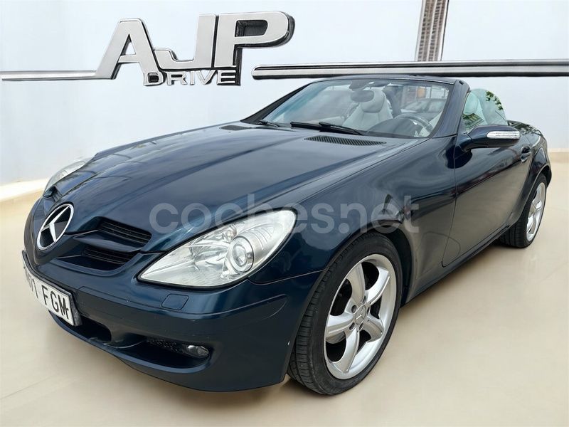 Azul Usado 2005 Mercedes SLK200 Descapotable | 9490 € (Precio justo) - Imagen 1/4