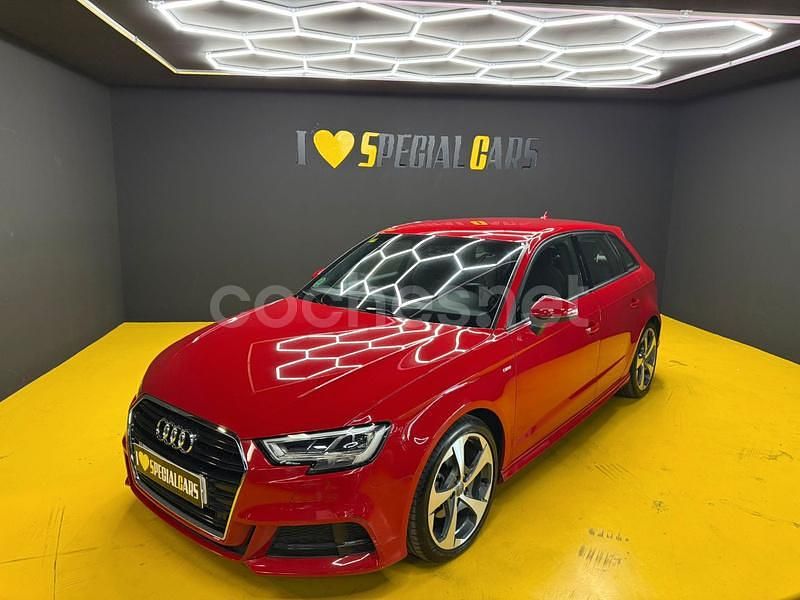 Usado Audi A3 S-Line 150 CV (110 kW) 2018 Rojo Berlina
