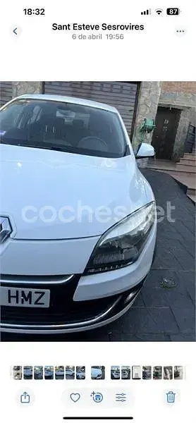 Usado Renault Mégane Dynamique 115 CV (84 kW) 2012 Blanco Berlina