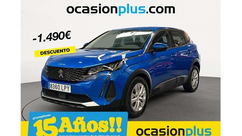 Azul Usado 2021 Peugeot 3008 Access Monovolumen | 14.537 € (Super precio) - Imagen 1/4
