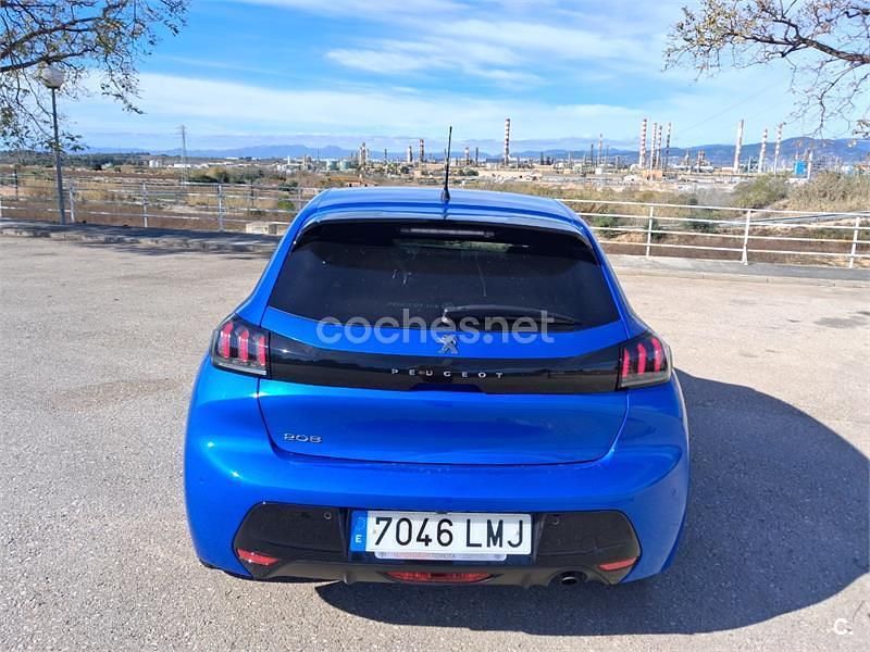 Usado Peugeot 208 Style 100 CV (73 kW) 2021 Azul Utilitario