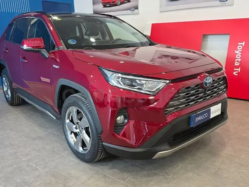 Usado Toyota RAV4 Hybrid Luxury 222 CV (163 kW) 2020 Granate SUV