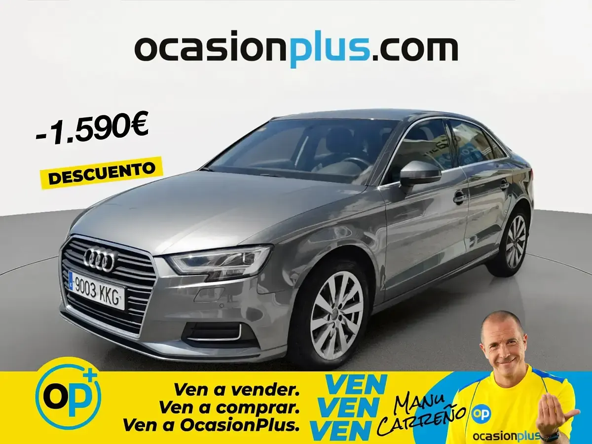 Usado Audi A3 Design 116 CV (85 kW) 2018 Gris Berlina