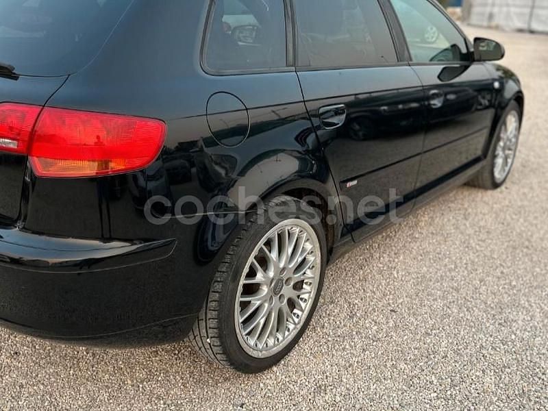 Usado Audi A3 S-Line 170 CV (125 kW) 2008 Negro Utilitario