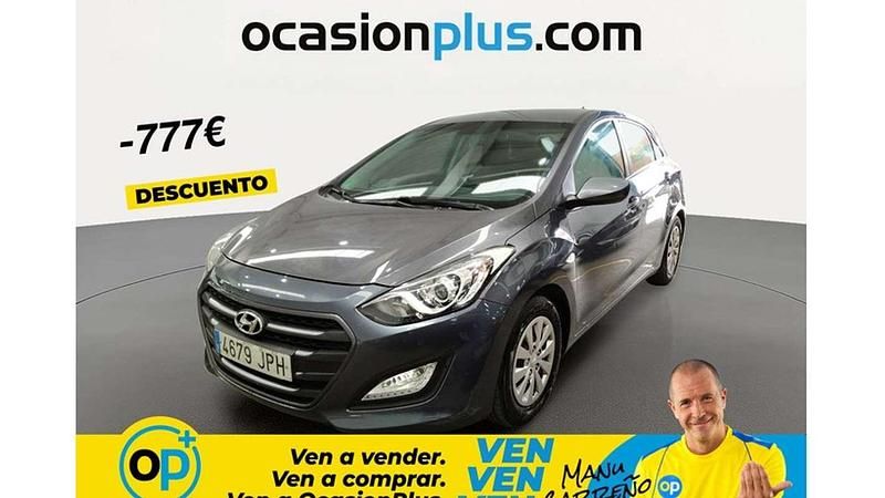Usado Hyundai i30 90 CV (66 kW) 2016 Gris Utilitario