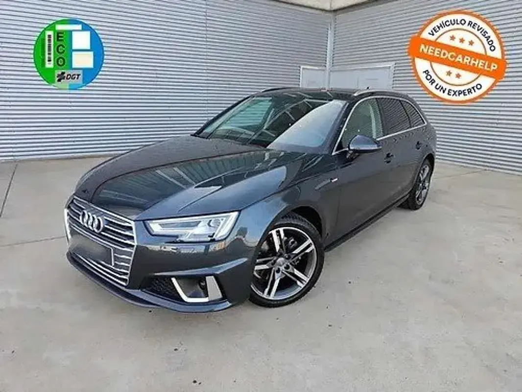 Usado Audi A4 S-Line 170 CV (125 kW) 2019 Azul Familiar