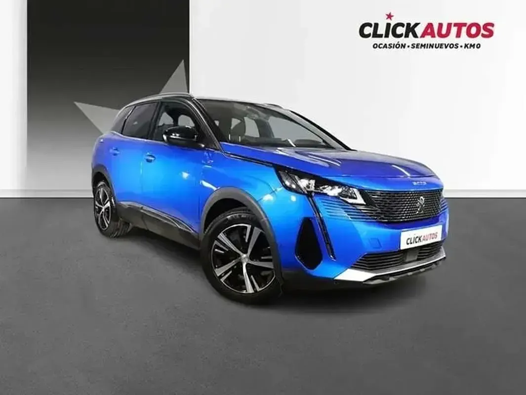 Usado Peugeot 3008 GT 131 CV (96 kW) 2021 Azul SUV