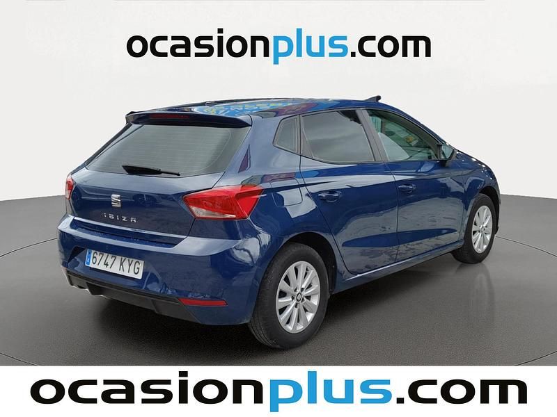 Usado Seat Ibiza Reference 75 CV (55 kW) 2019 Azul Utilitario