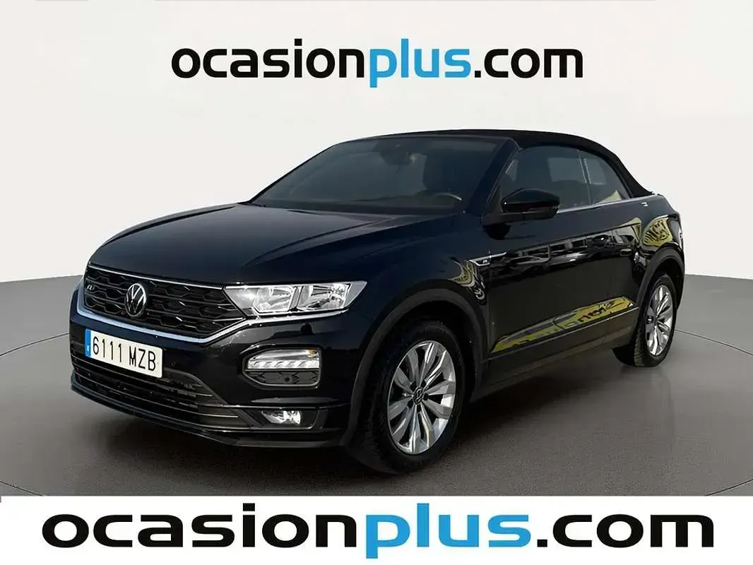 Usado VW T-Roc Cabriolet R-line 150 CV (110 kW) 2021 Negro Descapotable