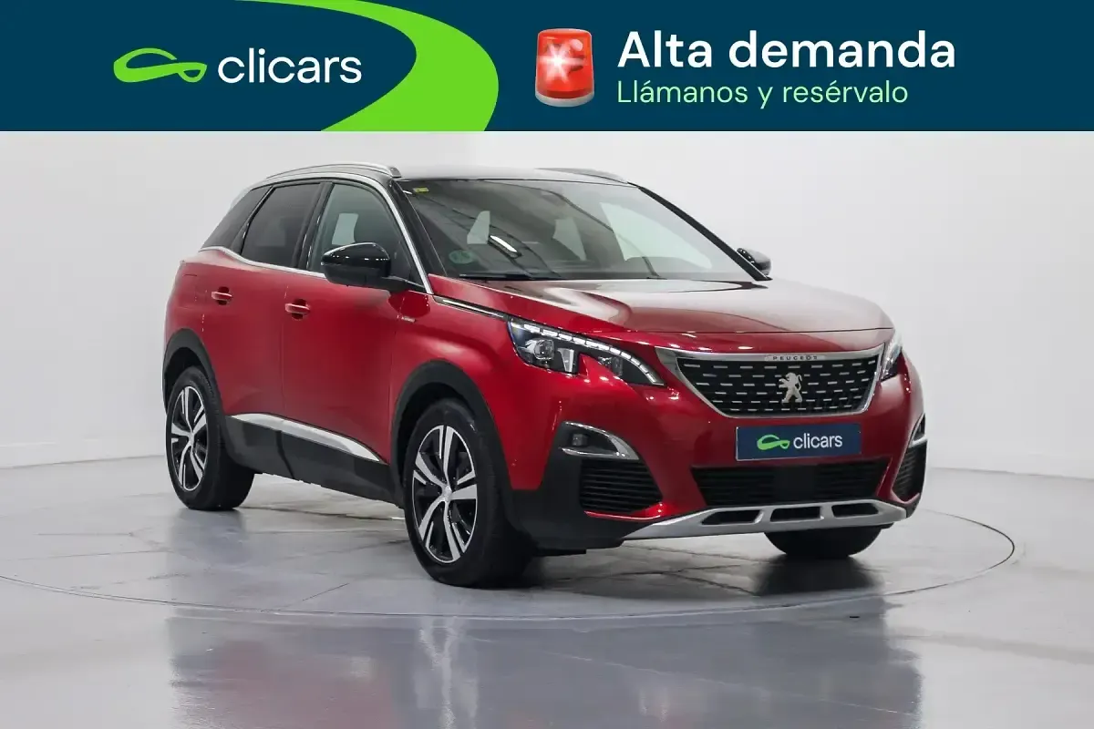Usado Peugeot 3008 GT-line 130 CV (95 kW) 2018 Rojo SUV