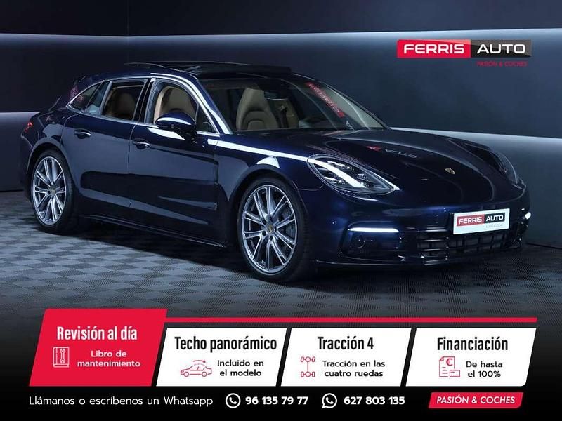 Azul Usado 2018 Porsche Panamera Sport Turismo Familiar | 59.890 € (Precio justo) - Imagen 1/4
