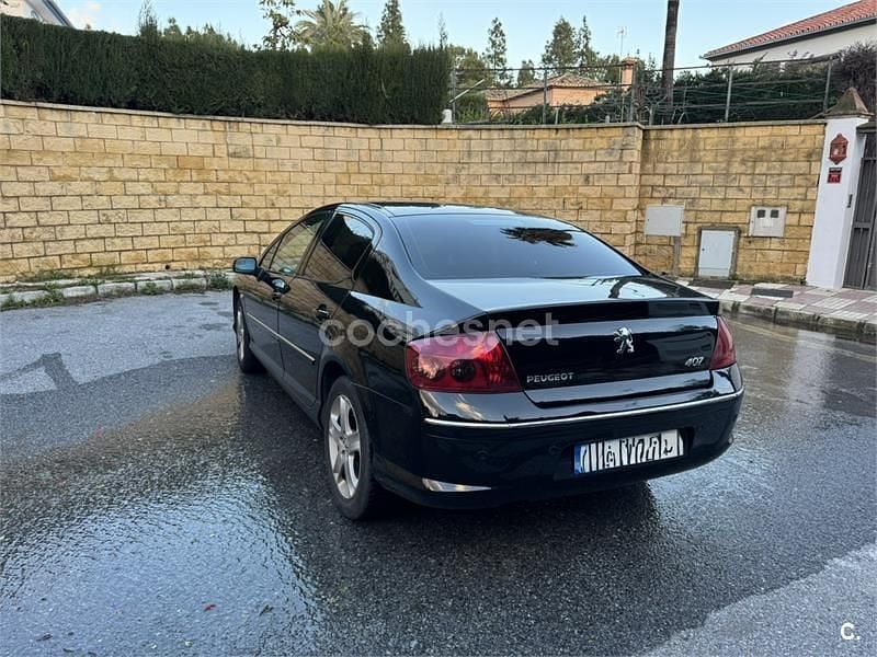 Usado Peugeot 407 Premium 136 CV (100 kW) 2008 Negro Berlina