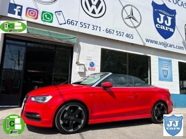 Rojo Usado 2014 Audi A3 Cabriolet Ambiente Descapotable | 15.990 € (Precio justo) - Imagen 1/4