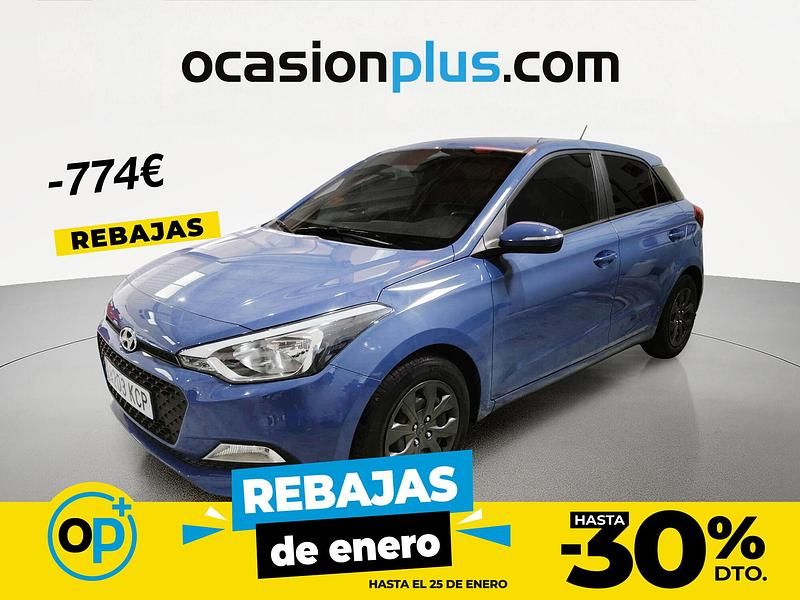 Azul Usado 2017 Hyundai i20 Berlina | 10.450 € (Precio justo) - Imagen 1/4