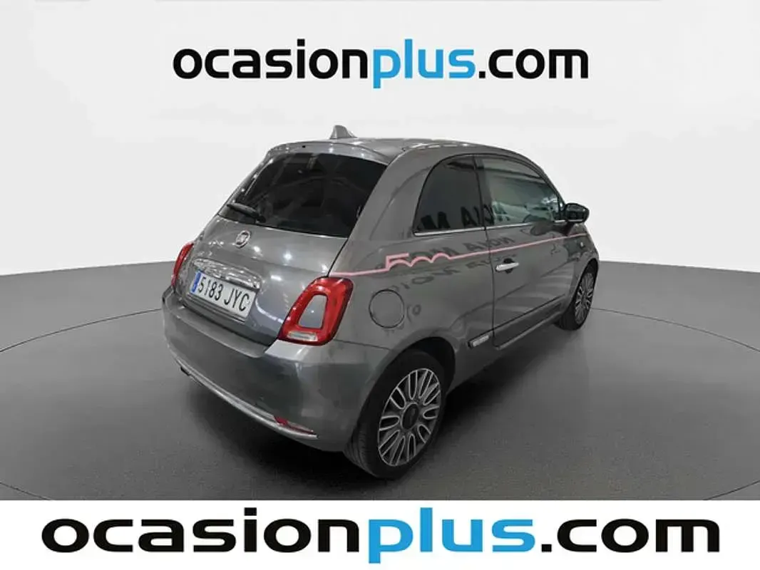 Usado Fiat 500 Lounge 69 CV (50 kW) 2017 Gris Utilitario