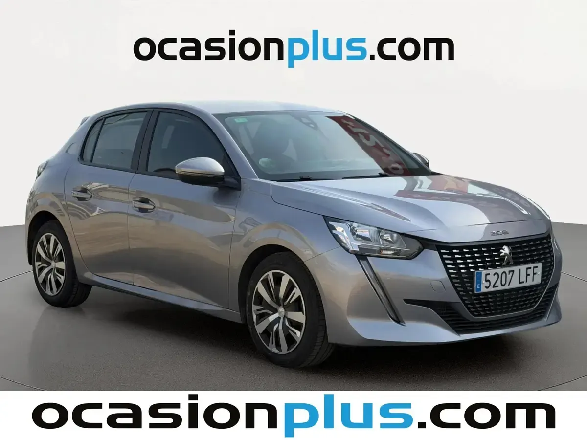 Usado Peugeot 208 Active 100 CV (73 kW) 2020 Gris Utilitario