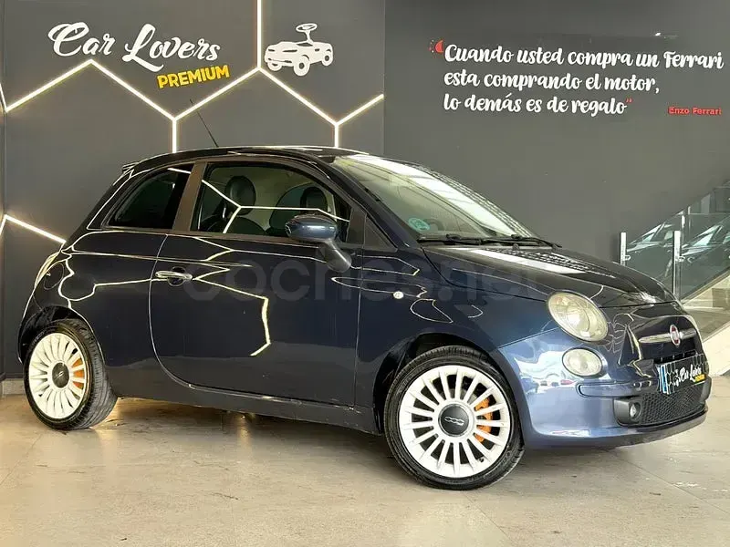 Usado Fiat 500 Pop 69 CV (50 kW) 2009 Azul Descapotable