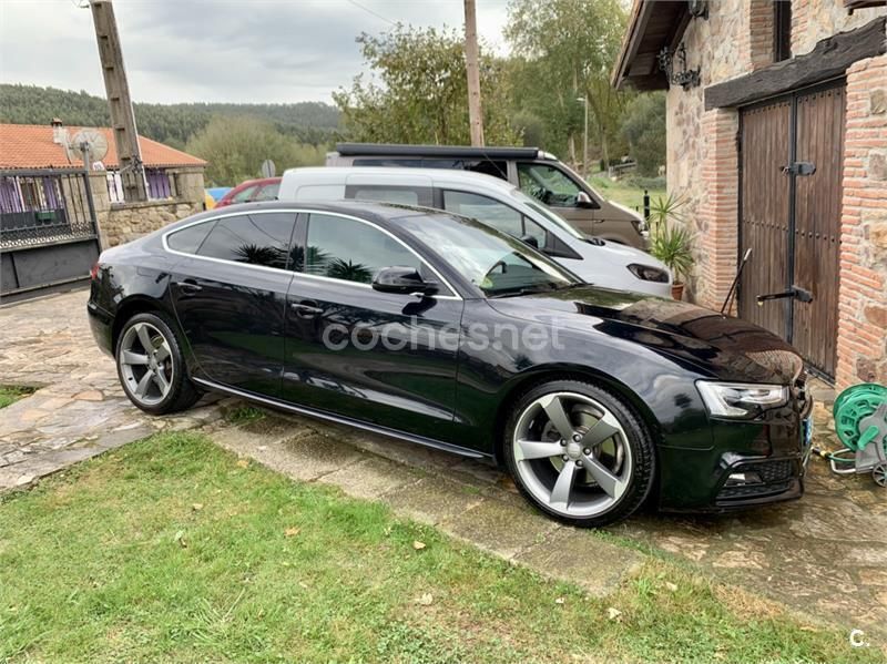 Usado Audi A5 Sportback S-Line 177 CV (130 kW) 2013 Negro Utilitario
