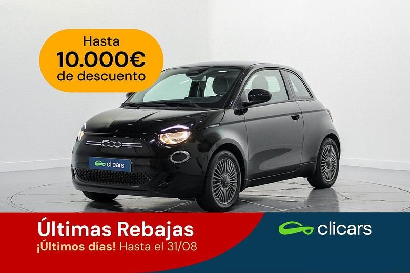 Negro Usado 2022 Fiat 500e Icon Berlina | 13.990 € (Super precio) - Imagen 1/4