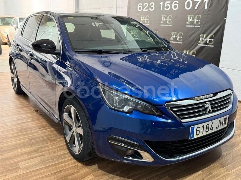 Azul Usado 2015 Peugeot 308 GT-line Berlina | 8990 € (Buen precio) - Imagen 1/4