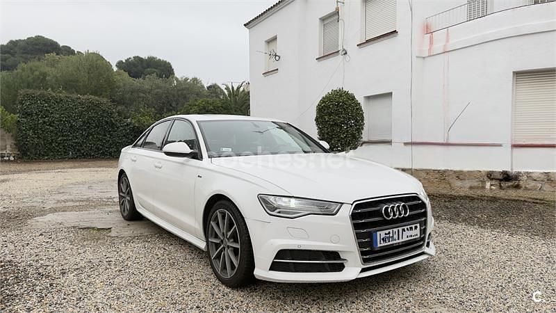 Usado Audi A6 S-Line 252 CV (185 kW) 2018 Blanco Berlina