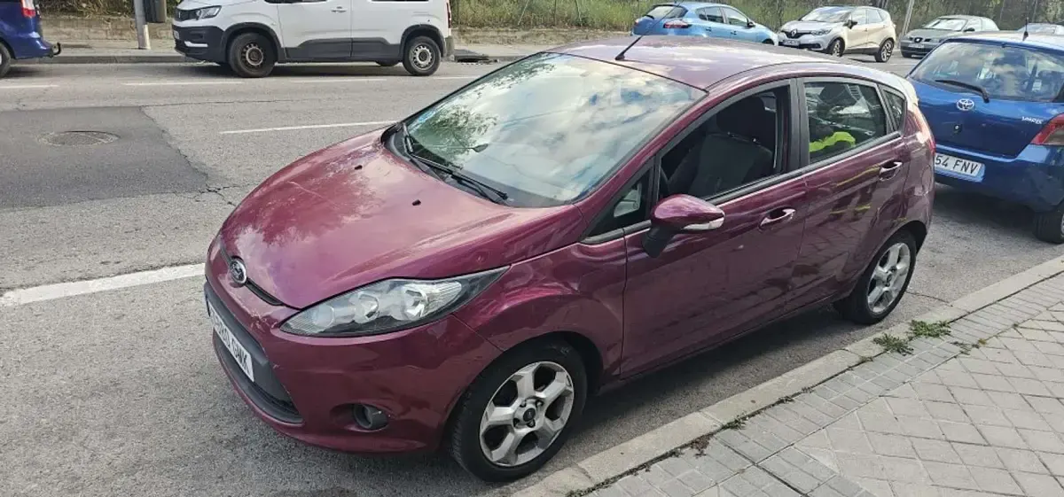Usado Ford Fiesta Trend 97 CV (71 kW) 2009 Burdeos Utilitario