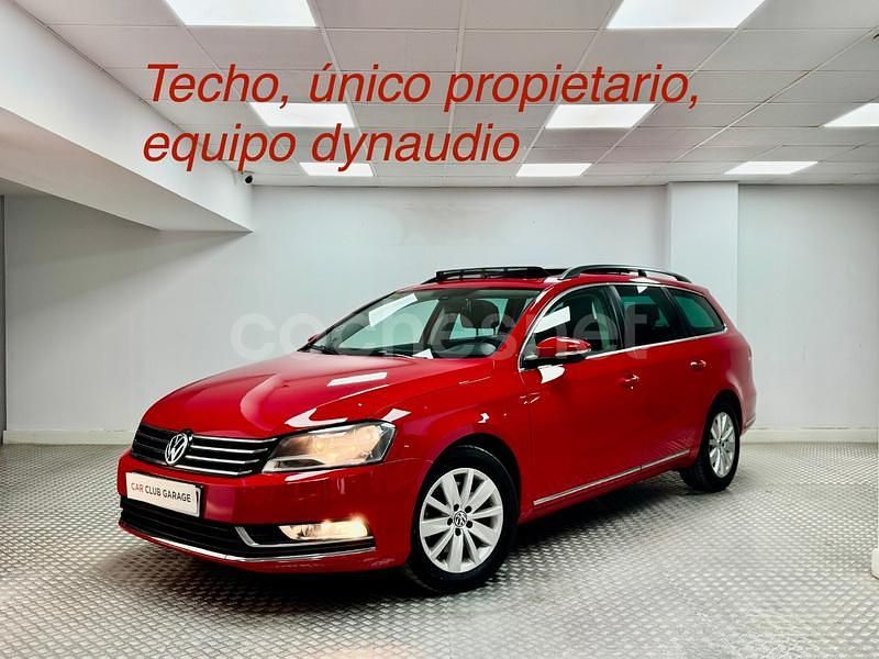 Rojo Usado 2014 VW Passat Highline Familiar | 8600 € (Buen precio) - Imagen 1/4