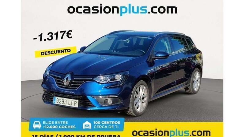 Azul Usado 2020 Renault Mégane GrandTour Zen Familiar | 13.173 € (Buen precio) - Imagen 1/4