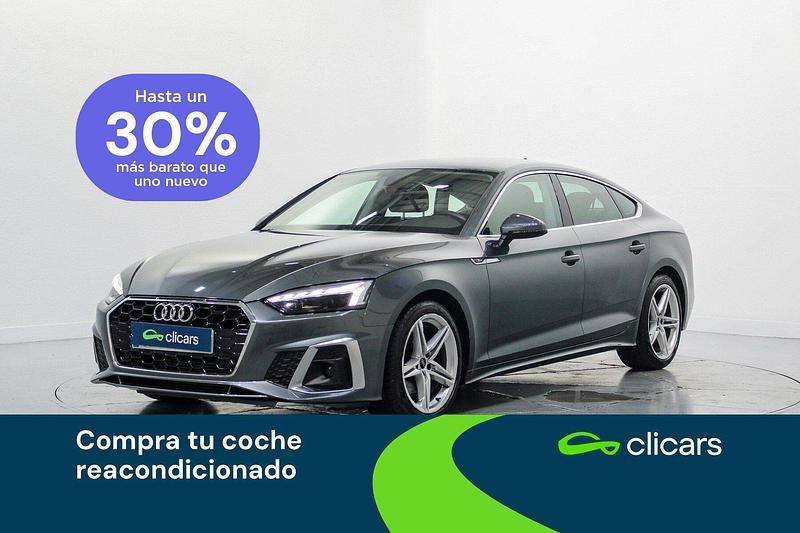 Gris Usado 2021 Audi A5 Sportback S-Line | 31.990 € (Un poco caro) - Imagen 1/4