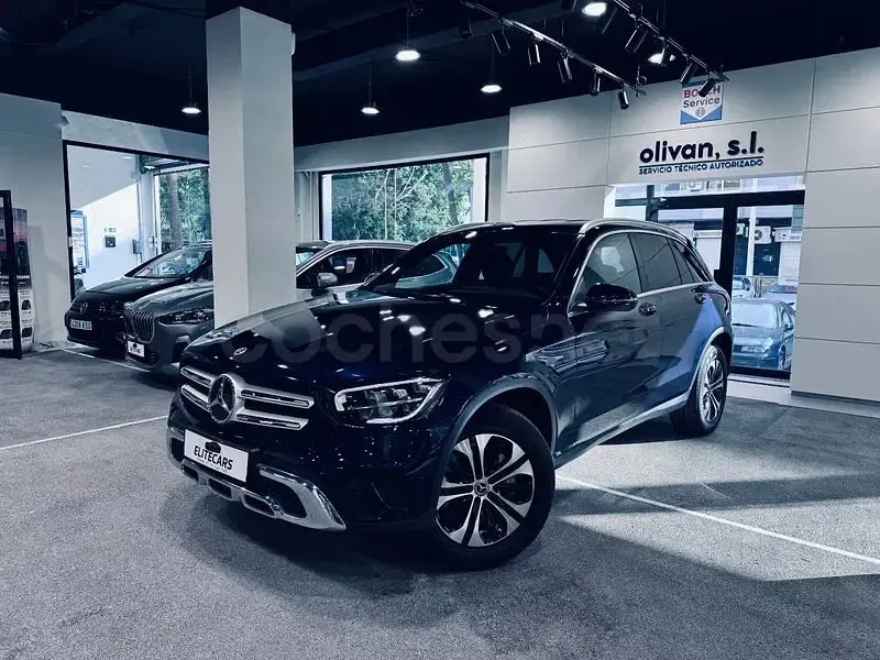 Usado Mercedes GLC300de 306 CV (225 kW) 2021 Azul SUV