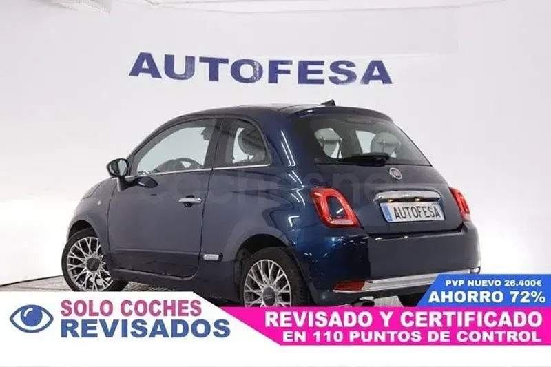 Usado Fiat 500 Lounge 95 CV (69 kW) 2015 Azul Berlina