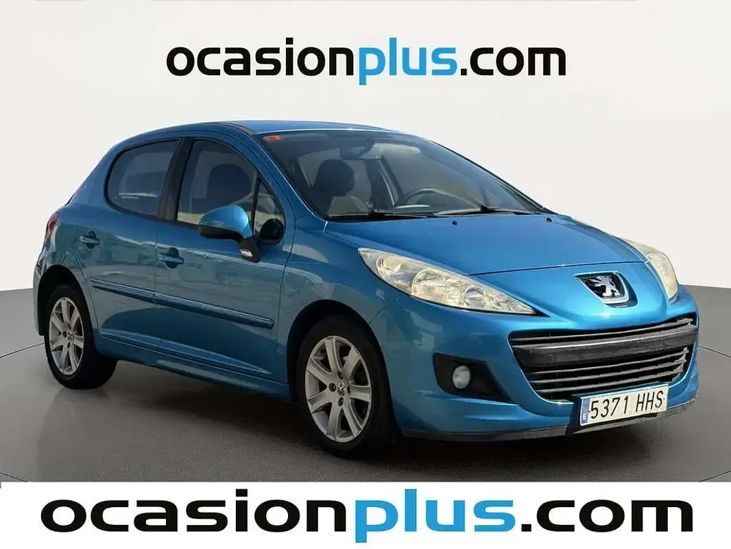 Usado Peugeot 207 Access 75 CV (55 kW) 2011 Azul Utilitario
