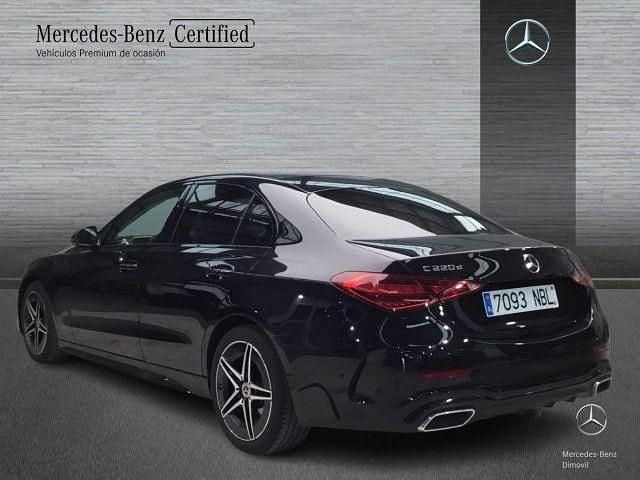 Usado Mercedes C220 AMG line 200 CV (147 kW) 2025 Negro obsidiana Berlina
