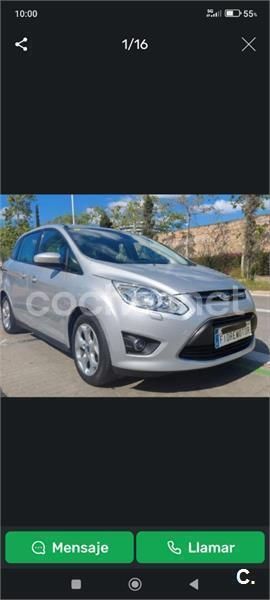 Gris / plata Usado 2013 Ford C-MAX Trend Monovolumen | 6999 € (Precio justo) - Imagen 1/4