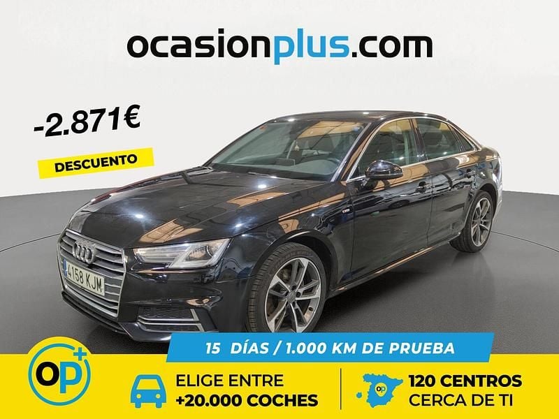Negro Usado 2018 Audi A4 S-Line Berlina | 16.850 € (Buen precio) - Imagen 1/4