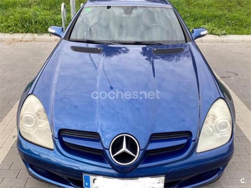 Usado Mercedes SLK200 163 CV (119 kW) 2004 Azul Descapotable