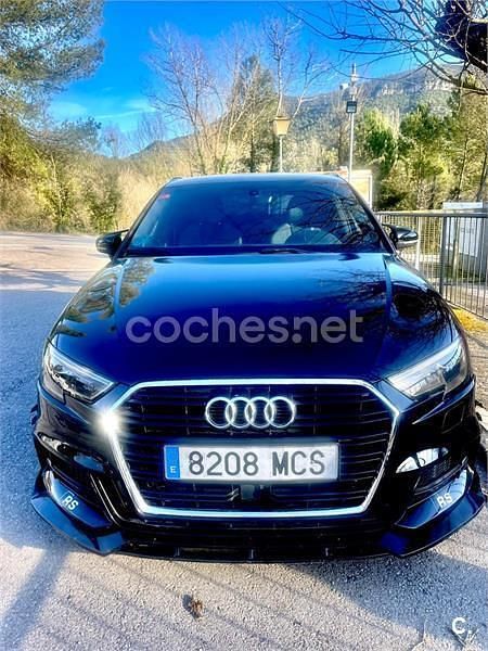 Usado Audi A3 150 CV (110 kW) 2017 Negro Berlina