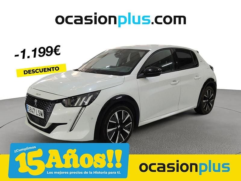 Blanco Usado 2021 Peugeot 208 GT Utilitario | 12.400 € (Precio justo) - Imagen 1/4