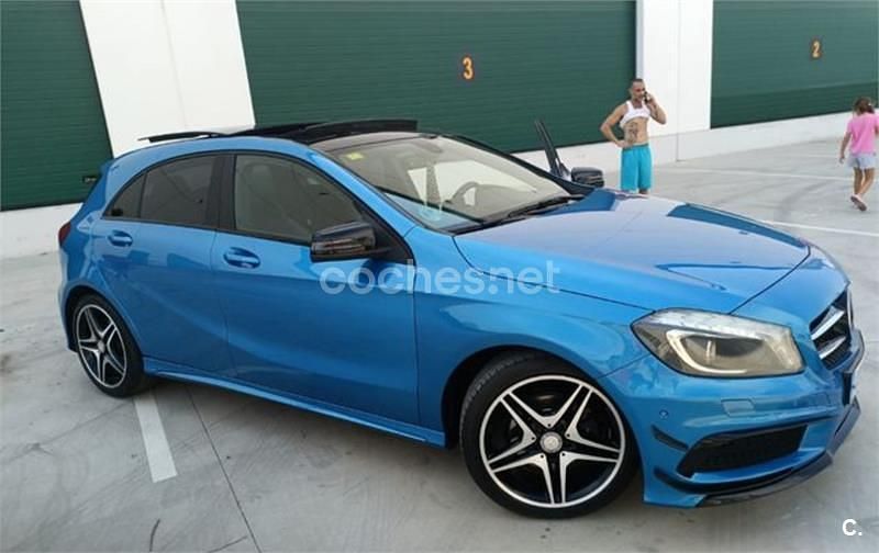 Azul Usado 2015 Mercedes A200 AMG line Berlina | 14.500 € (Precio justo) - Imagen 1/3