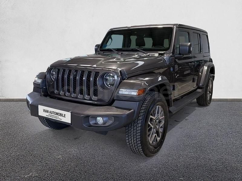 Usado Jeep Wrangler Sahara 381 CV (280 kW) 2021 Gris / plata SUV