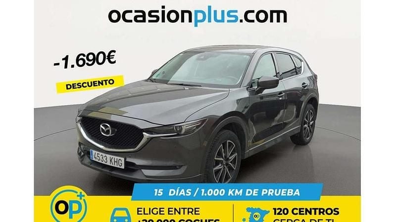 Usado Mazda CX-5 165 CV (121 kW) 2018 Gris SUV