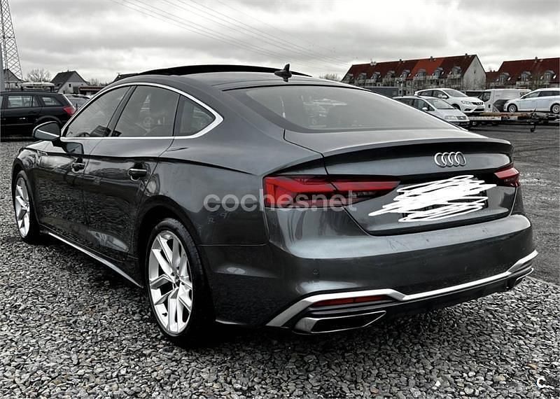Usado Audi A5 Sportback S-Line 163 CV (119 kW) 2020 Gris / plata Utilitario