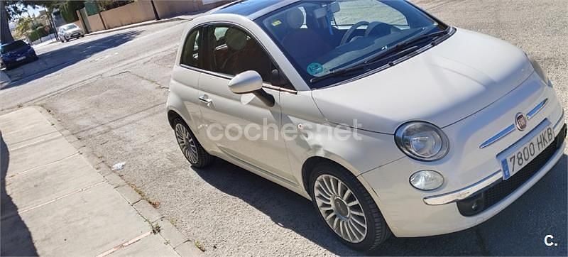 Usado Fiat 500 Lounge 69 CV (50 kW) 2013 Blanco Berlina