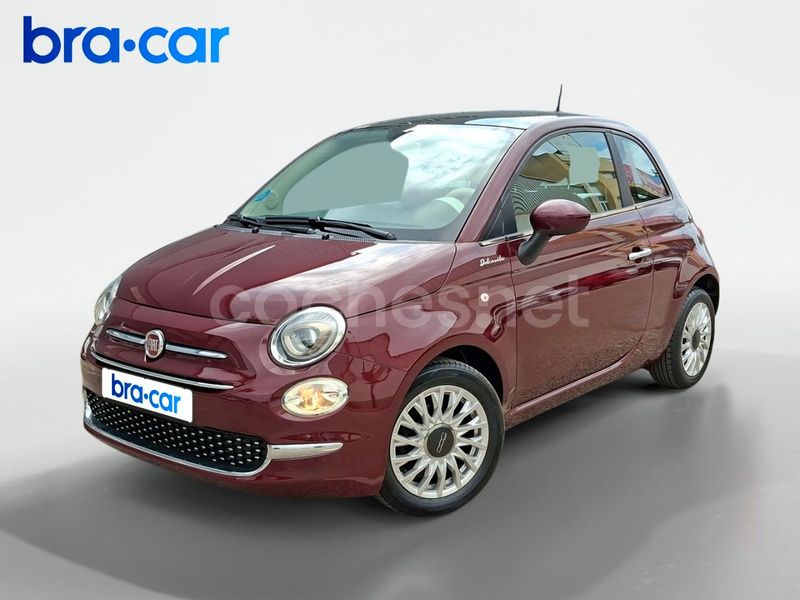 Granate Usado 2021 Fiat 500 Dolcevita Berlina | 10.490 € (Precio justo) - Imagen 1/4