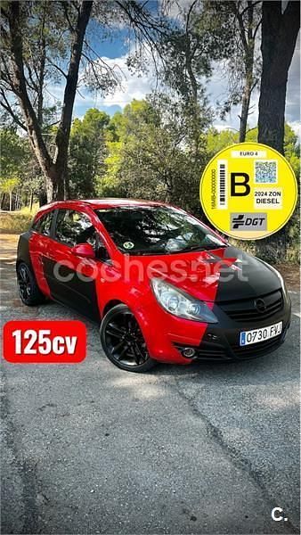 Rojo Usado 2007 Opel Corsa Sport Berlina | 3300 € (Precio justo) - Imagen 1/4