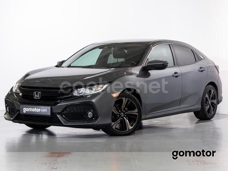 Gris / plata Usado 2018 Honda Civic Elegance Berlina | 14.975 € (Super precio) - Imagen 1/4