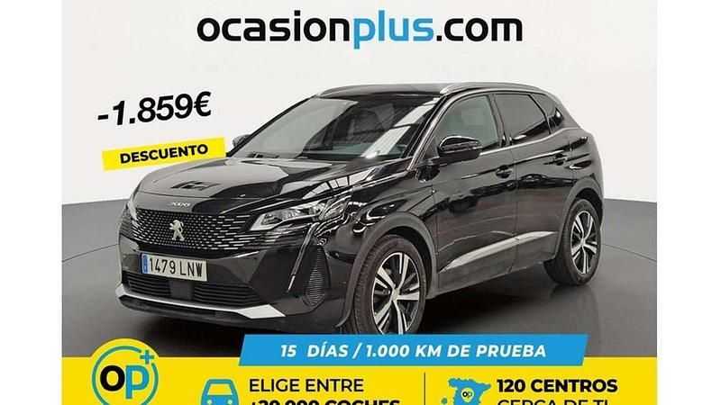 Usado Peugeot 3008 GT 131 CV (96 kW) 2021 Negro SUV
