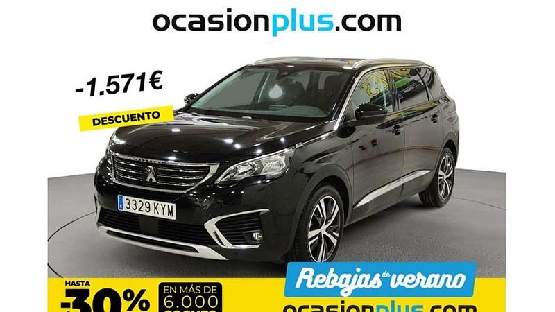 Negro Usado 2019 Peugeot 5008 Allure Monovolumen | 15.719 € (Buen precio) - Imagen 1/4
