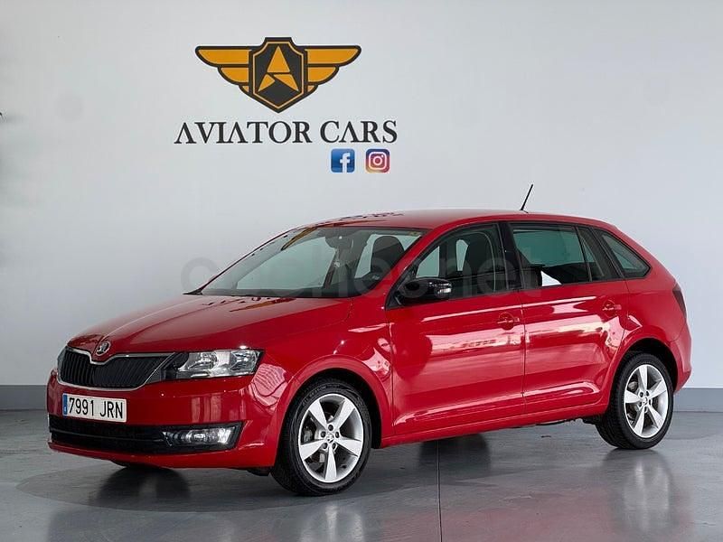 Usado Skoda Rapid Ambition 90 CV (66 kW) 2016 Rojo Utilitario