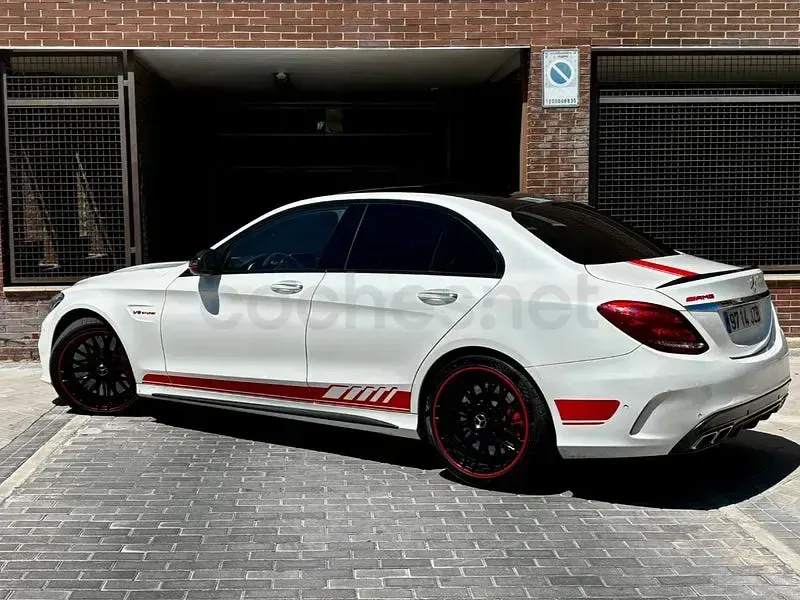 Usado Mercedes C63S AMG 510 CV (375 kW) 2016 Blanco Berlina